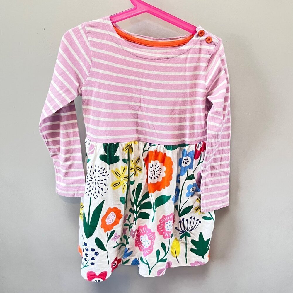 Mini Boden Kids' Hotchpotch Dress In Wallpaper Floral - Size 4-5Y